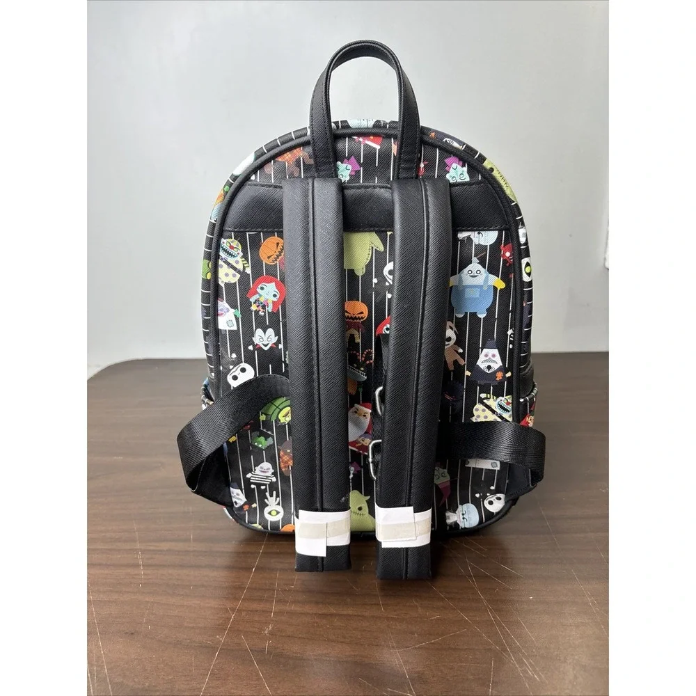 Loungefly Nightmare Before Christmas Backpack  Purse Characters Black NEW